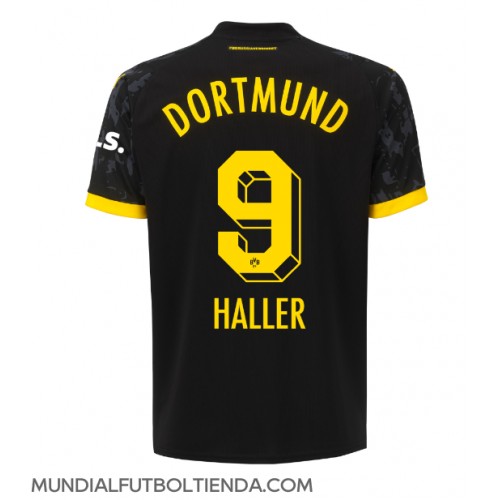 Camiseta Borussia Dortmund Sebastien Haller #9 Segunda Equipación Replica 2023-24 mangas cortas
